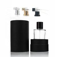 Vente en gros bouteille de parfum de luxe vide de haute qualité transparente OEM de 50 ml en verre avec boîte cadeau pulvérisateur à pompe