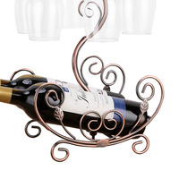 Étagère de rangement pour couverts Porte-verre suspendu pour vin Casier à vin de comptoir Casier à vin commercial