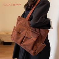 Tas Tote Grosir Colefa Bluk OEM ODM Summer Vibes Fluffy Gym dengan Resleting, Tas Tote yang Dapat Dipersonalisasi dengan Logo Cetak Kustom