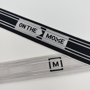 Eco-friendly Custom Wristband Custom Thick Nylon Utility Woven Strap Webbing Print <b>Elastic</b> Band Logo Jacquard home Textile Belt - Product Image 4