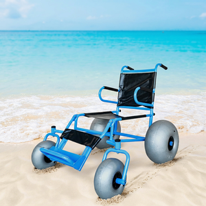 Sillas de Ruedas para Playa Ligeras y Plegables con Ruedas Todoterreno para Uso en Playa y Exteriores - Product Image 1