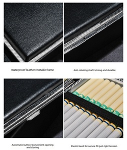 Estuche de Cigarrillos Delgado y Portátil de Cuero PU Impermeable para Mujer, Marca Dericsson, para 20 Cigarrillos, con Logotipo Personalizado Disponible - Product Image 5