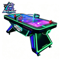Table de hockey sur air en plastique à monnayeur, machine de jeu d'arcade sportive, affichage électronique du score, lumières colorées, vente en gros d'usine 2
