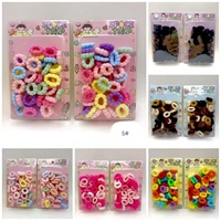 Daou 40 pièces/boîte – Nouveauté : Élastiques à cheveux pour enfants et bébés, haute élasticité, vente en gros, bonne qualité, accessoires capillaires multicolores pour enfants