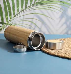 Unico stile di vita di bambù Eco regali di <span class=keywords><strong>semina</strong></span> Kit include diario di bambù di cocco candele di bambù fiaschetta Coco ciotola per uso a pavimento - Product Image 4