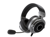 Headset Gaming Berkabel Terbaru Desain Metal Over-Ear Pengontrol Volume Lampu RGB Tahan Air untuk Penggunaan Ponsel dan Penerbangan