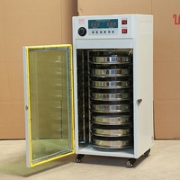 Roestvrijstalen Roterende Fruitdroger Machine Vleeskruiden Pinda Papaja Guave Perzik Dehydrator Machine