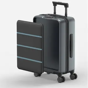 ABS PC Smart Travel Handtaschen tragen Reisetaschen Kabinen gepäck Koffer Set Trolly Taschen setzt benutzer definierte Hard Spinner Gepäck