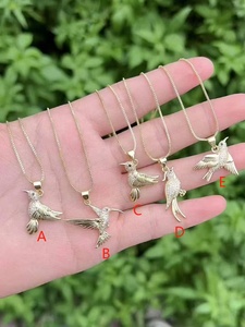 Animal jewelry Bird Pendant <b>Necklace</b> Zircon <b>Hummingbird</b> charm for Women Daily Fashion Jewelry Gift - Product Image 3