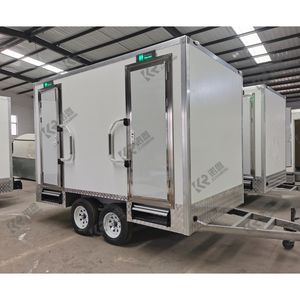 Toilettes portables modulaires, cabine de douche, salle de bain de camping, toilettes mobiles de luxe VIP, remorque WC, toilettes portables avec eau - Product Image 1