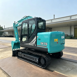 Meilleur prix, fourniture d'usine, Kobelco SK75, mini-excavatrice sur chenilles de 7,5 tonnes, design compact, haute efficacité, équipement de construction fiable - Product Image 2