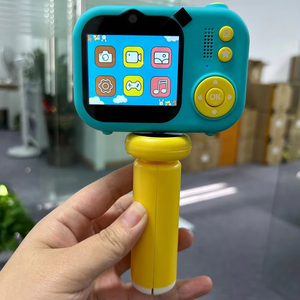 Nueva caricatura Linda 1080P HD Video Record niños Cámara Digital rompecabezas juguete para niños Regalo de Cumpleaños chico Cámara Dual - Product Image 3