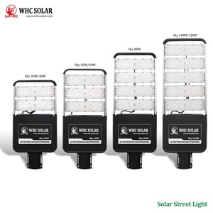 Lampione Solare Integrato WHC Lumiere De Rue Solaire Cina 40W 50W 80W 150W 500W 1000W con Pannello Solare - Product Image 2