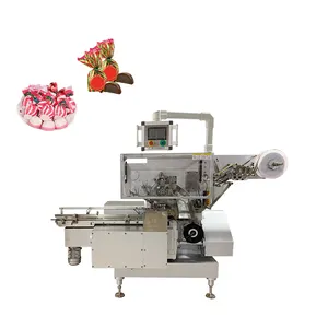 Factory manufacturing flow shrinking top twist bottom fold food automatic packing machine