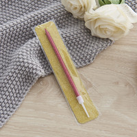 Lot de bougies d'anniversaire multicolores à peinture métallisée en sac OPP pour fêtes de Pâques, pâtisserie, bougie crayon créative individuelle
