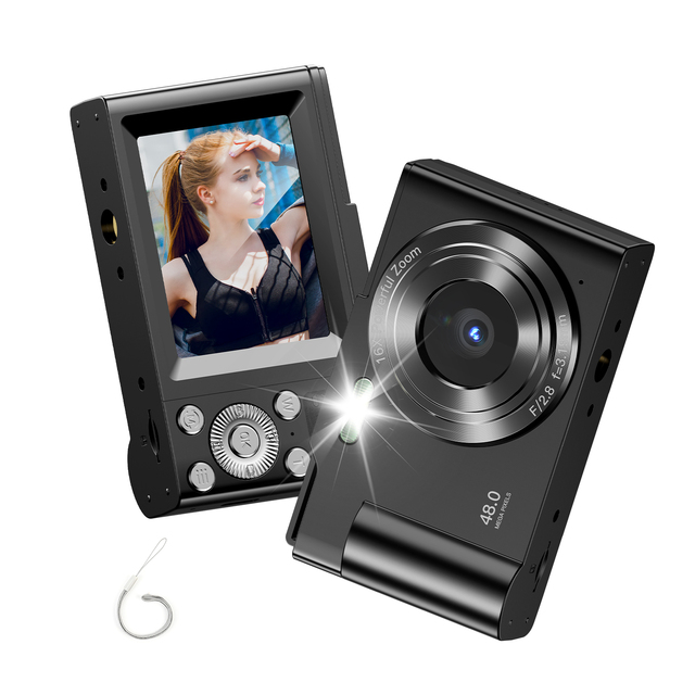 Factory 2.4inch IPS Screen 1080P 48MP Vlogging Recording Retro Camera 16X ZOOM Kids CCD Digital Camera