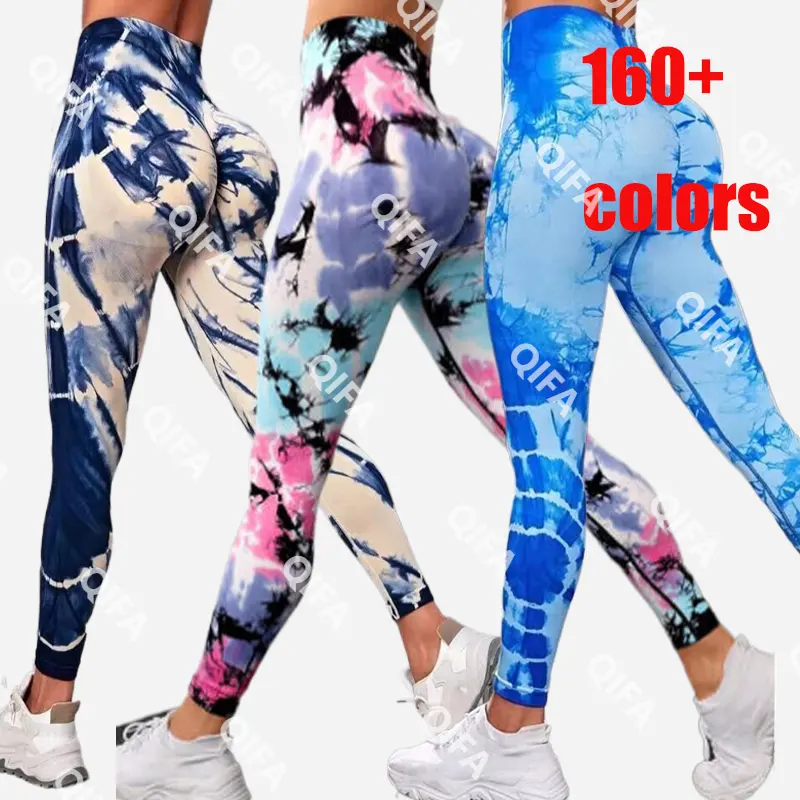 Leggings de tinta macia e mármore para gravata, tintura sem costura e macia, para treino, bunda, yoga, 100