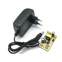 Catu daya Adaptor 12v0,5 A 1A EU AU US UK steker dinding AC DC 12V 1A Adaptor daya untuk Strip Led Cctv kamera Ip Set Tv kotak 12V