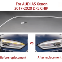 Grosir Lampu DRL CHIP Putih Baru untuk Audi A5 S5 2017-2020 Lampu Xenon Angel Eyes Suku Cadang Mobil
