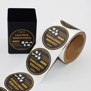 Baskılı Logo Etiket Çıkartmaları Kendinden Yapışkanlı Vinil Yuvarlak Su Geçirmez Etiket Ambalaj Etiketleri Rulo Marka/Ürün Etiket Çıkartması - Product Image 1