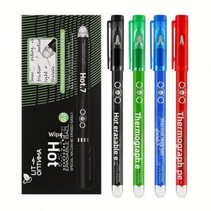 15 Bolígrafos de Gel Termoerasables de Alta Calidad, 0.7mm, Negro, Rojo, Azul, con Pulsador para Borrar, Suministros de Papelería al por Mayor - Product Image 2