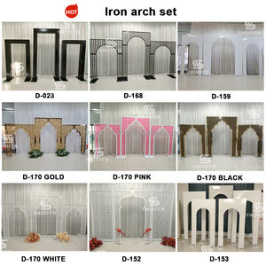 Support d'<span class=keywords><strong>arche</strong></span> de scène en forme de S pour mariage en extérieur, décoration de fond de scène avec anneau de fond de scène - Product Image 5