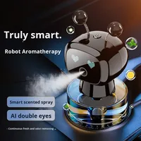 Diffuseur d'arômes intelligent pour voiture à commande vocale et parfum liquide avec pulvérisateur de parfum pour tableau de bord - Décoration estivale haut de gamme pour hommes