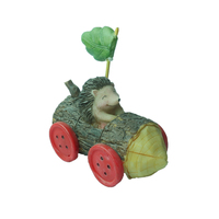 Mini Décoration De Jardin Résine Figurine D'écureuil avec Pomme De Pin Polyrésine Statue D'écureuil Décoration De Table