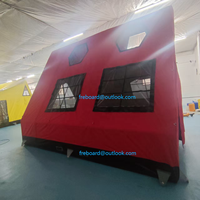 Grande tente de camping gonflable portable, imperméable, en Oxford, quatre saisons, triple couche, ouverture automatique rapide pour les événements en plein air