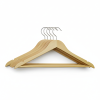 Perchas de Madera para Ropa con Logotipo Personalizado, Perchas de Madera Resistentes con Gancho para Trajes, para Armario o Tienda