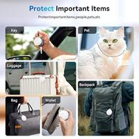 Mini traceur GPS Android intelligent anti-perte en plastique pour clés, portefeuille, animaux de compagnie, sac à dos, bagages