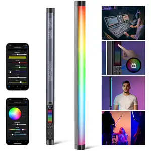 عصا إضاءة فيديو LED محمولة باليد مع التصوير الفوتوغرافي عصا إضاءة Led CRI97 + Rgb عصا إضاءة