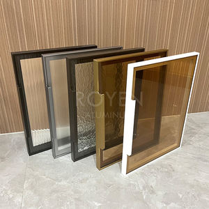 Perfil de Aluminio Anodizado 6063-T5 de Corte Personalizado por <span class=keywords><strong>Royen</strong></span> para Puertas de Armario de Vidrio Modernas y Delgadas y Decoraciones - Product Image 3