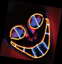 หน้ากากกะโหลกศีรษะแบบชาร์จไฟ LED ได้หน้ากากคอสเพลย์น่ากลัวสำหรับงานปาร์ตี้เทศกาลฮาโลวีนอุปกรณ์เสริมเครื่องแต่งกายที่สมบูรณ์แบบ - Product Image 6