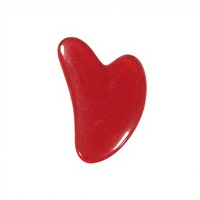Outil Gua Sha en résine en forme de cœur pour le visage et le corps, masseur facial ergonomique pour réduire les gonflements, raffermir la peau et lutter contre le vieillissement