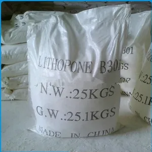 CAS 1345-05-7 Pigment White 25kg Packaging Design Custom Lithopone Rubberlith Powder
