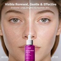 Sérum pour le visage au rétinol OEM/ODM pour le traitement des ridules et des pores dilatés, texture légère et non grasse, soin de la peau