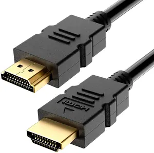 Kabel hdmi berlapis emas 18gbps 24k, kabel hdmi 4k ultra hd kecepatan tinggi 4k kabel hdmi pria KE pria 2.0 4k 3d 60hz