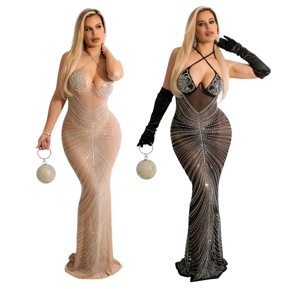 2022 Vrouwen Lace Mermaid Trouwjurk Prom Dresses Party Maxi Sequin Avondjurk