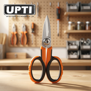 Taiwan Made High Quality Industrial DIY Grade <b>Iron</b> 5 1/2" Smooth Edge Orange Fiber Optic Kevlar Cutter Electrical Shears (With - Product Image 2