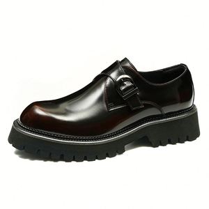 Botas de Tobillo Formales para Hombre, con Cierre de Cordones Oxford, Ligeras, Antideslizantes, Transpirables, para Otoño, con Suela Gruesa, Artesanía Británica - Product Image 1