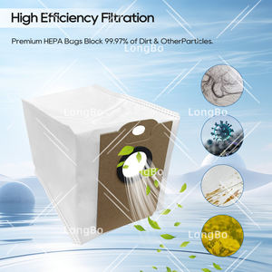 Sacchetto filtro antipolvere non tessuto adatto per Haier H9+ Conga 10000 Parti per aspirapolvere robot - Product Image 4