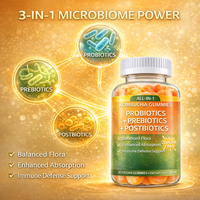 Gummies Kombucha Tout-en-un Probiotiques Prébiotiques Postbiotiques Sans Sucre Complément Santé Intestinale OEM