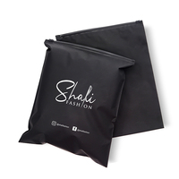 Sacs en plastique noir à fermeture éclair, sacs en plastique à fermeture éclair, emballage pour vêtements, t-shirts, produits de vente