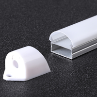 Profilé en aluminium pour bande LED, extrusion de canal en aluminium, éclairage de cinéma monté, éclairage de marche extérieur