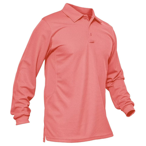 DFT01 Vente en gros en stock, expédition rapide, chemises polo longues bleu ciel, chemises tactiques à manches longues, multicolores bleu, vert, rouge, marine - Product Image 4