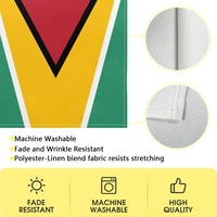 Chemin de table personnalisé avec drapeau de la Guyane, protection de table pour l'aménagement des halls d'hôtel et cadeau souvenir commémoratif