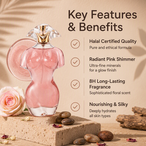 HKH Beautiful Ladies Perfume Oil 90ml Body Shimmer Spray Halal y con Certificación CE, Certificado ISO y HACCP, Hecho en Guangdong, China - Product Image 2
