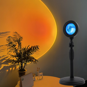 <span class=keywords><strong>Lampe</strong></span> LED Coucher <span class=keywords><strong>de</strong></span> Soleil avec Télécommande RGB 16 Couleurs, Projection Arc-en-ciel, Veilleuse Design Moderne Compact, Alimentation par Batterie - Product Image 1