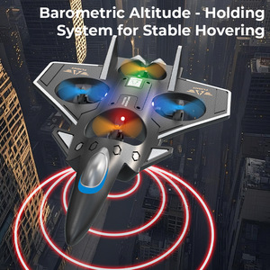 Avion de cascadeur électrique transfrontalier à quatre axes et 6 canaux Nouveau planeur <span class=keywords><strong>en</strong></span> mousse télécommandé Petit drone Portée de 80m Vidéo HD 1080p <span class=keywords><strong>pour</strong></span> - Product Image 3